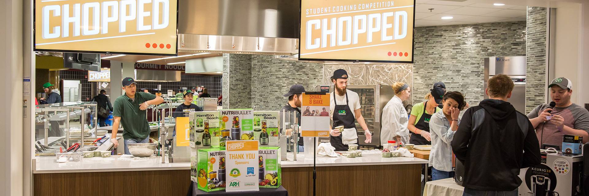 UND chopped competition tables