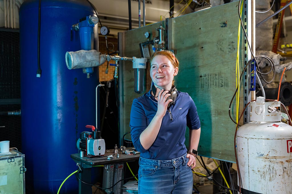 sydney menn in chemistry classroom