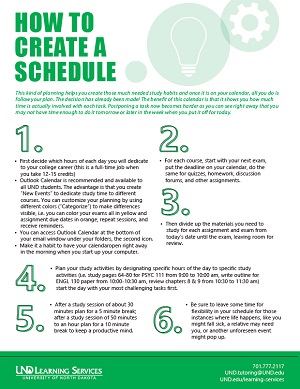How to Create a Schedule