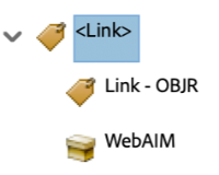 Object Reference Tag Screenshot of tag nesting for Object Reference Tag in Adobe Acrobat.