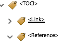 Reference Tag Screenshot of tag nesting for Reference Tag in Adobe Acrobat.