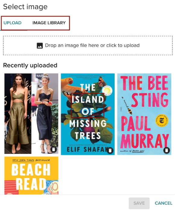 Choose Image Source Choose an image's source in Vevox.