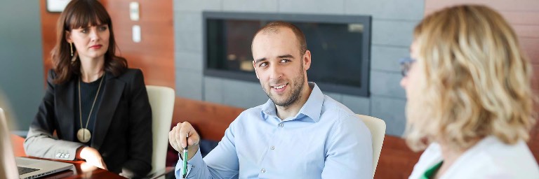 nonprofit administration students in class