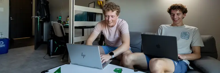 UND Students in Dorm Room