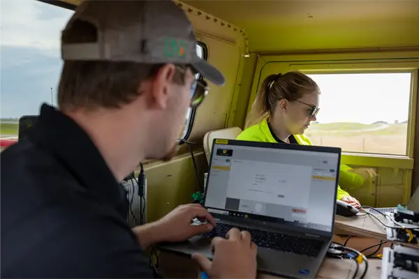 UND students learning hands-on